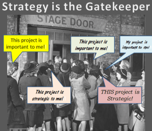 Strategy is gatekeeper for demanding projects